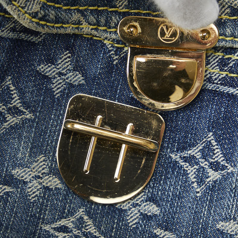 Louis Vuitton Monogram Denim Camera Bag M95348 Blue Denim Leather  Louis Vuitton