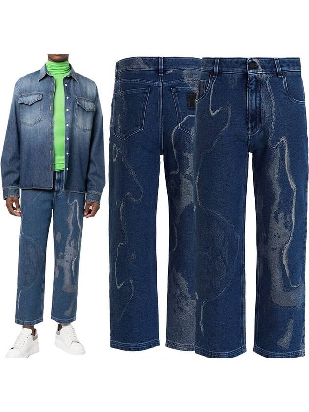Luxury Fendi Moonlight Denim Straight Jeans