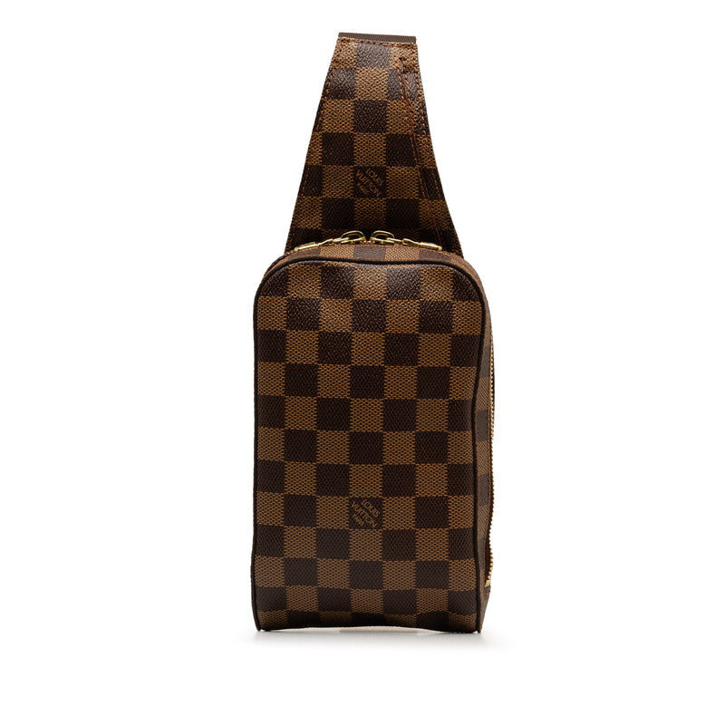 Louis Vuitton Damier Evene Damière Geronimous Body Bag N51994 Brown PVC Leather  Louis Vuitton