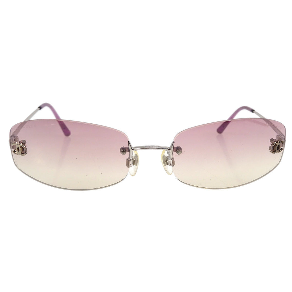 Chanel Sunglasses Eyewear Purple Small New