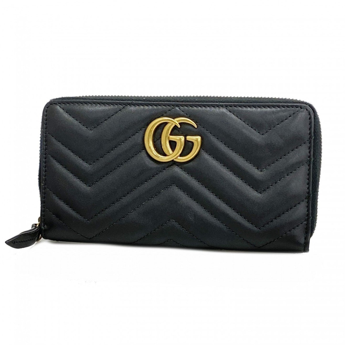 Gucci  Leather Long Wallet (Bi-Fold)