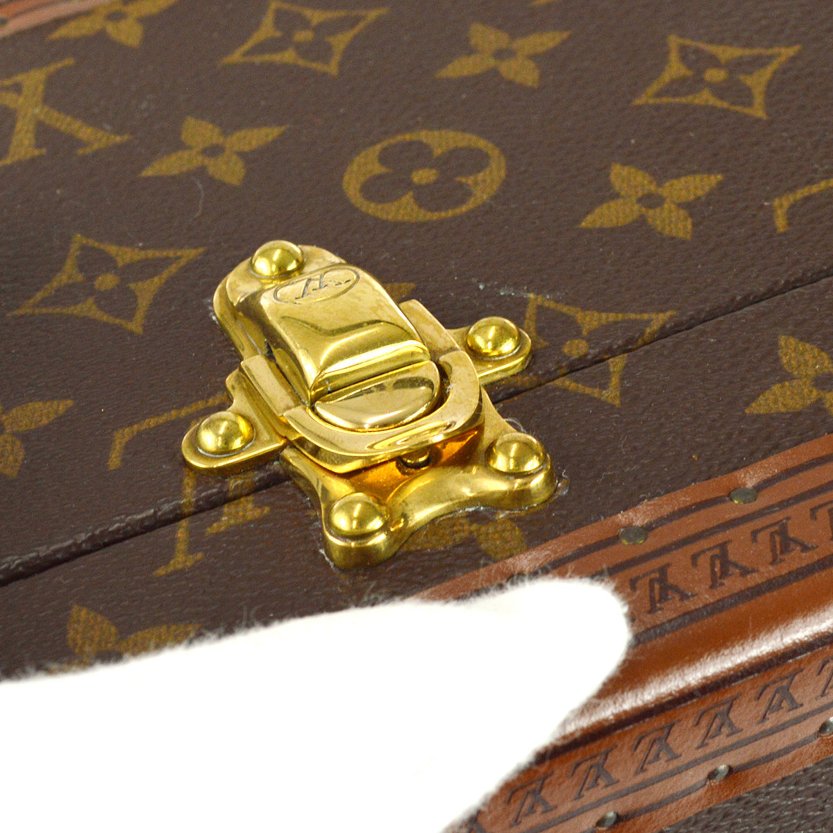 Louis Vuitton Bisten 60 Trunk Luggage Suitcase Monogram M21326