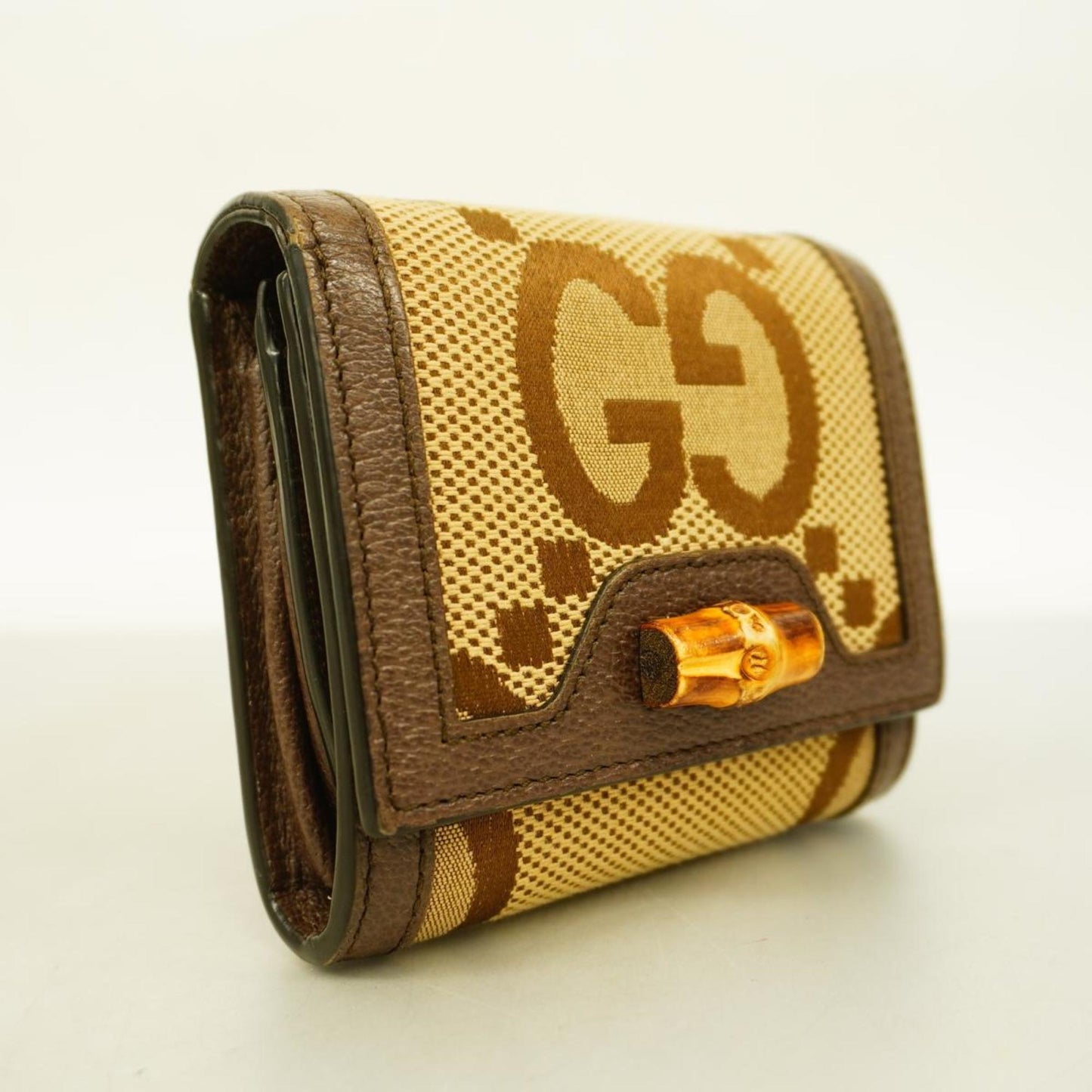 Luxury Gucci Trending 2025 Bamboo  Canvas Wallet  ()