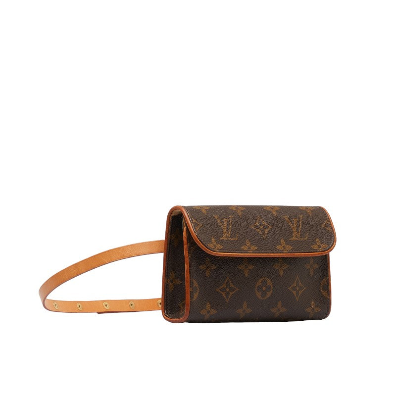 Louis Vuitton Monogram Pochette Florentine XS Body Bag M51855 Brown PVC Leather  Louis Vuitton