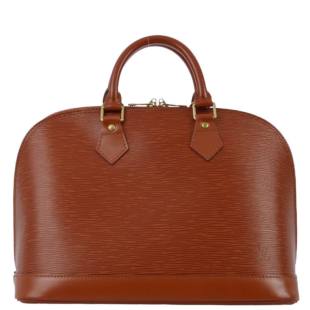 Louis Vuitton 1997 Alma Handbag Brown Epi M52143