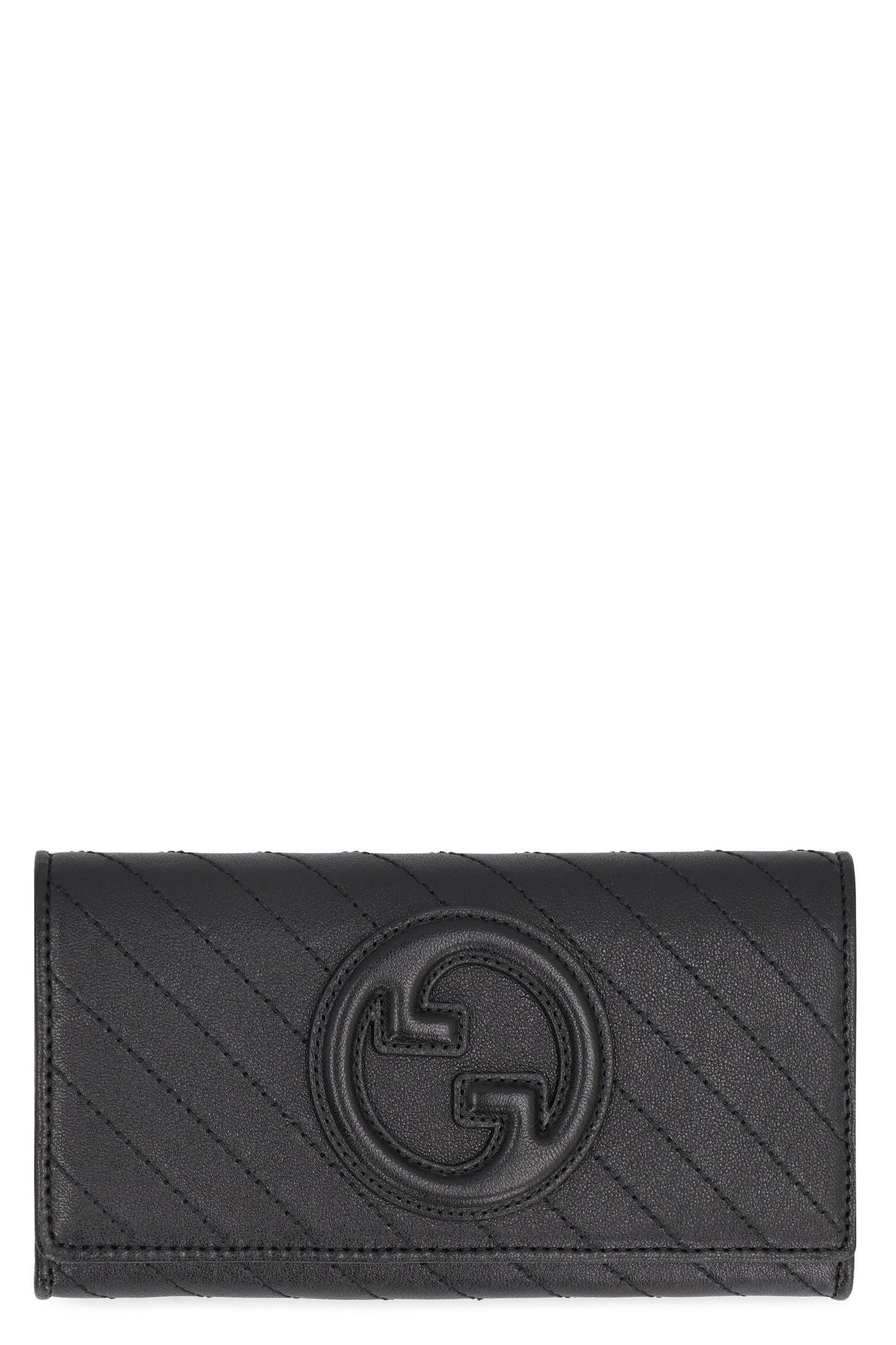 Luxury Gucci Trending 2025 Women's Blondie Continental Wallet In Leather in Black | 760302AACP7 Color 1000