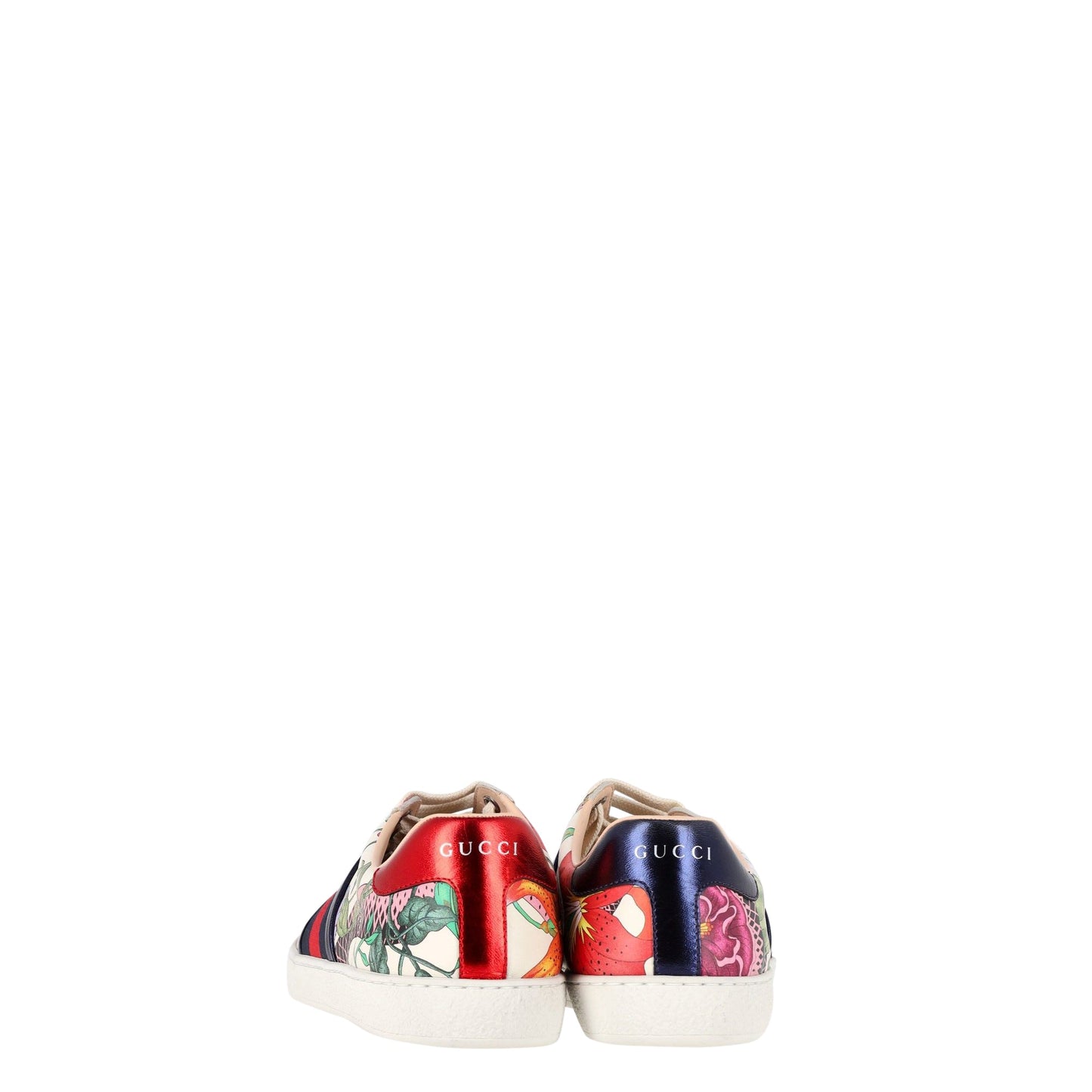 Luxury Gucci Trending 2025 Floral Snake Ace Sneakers in Multicolor Leather