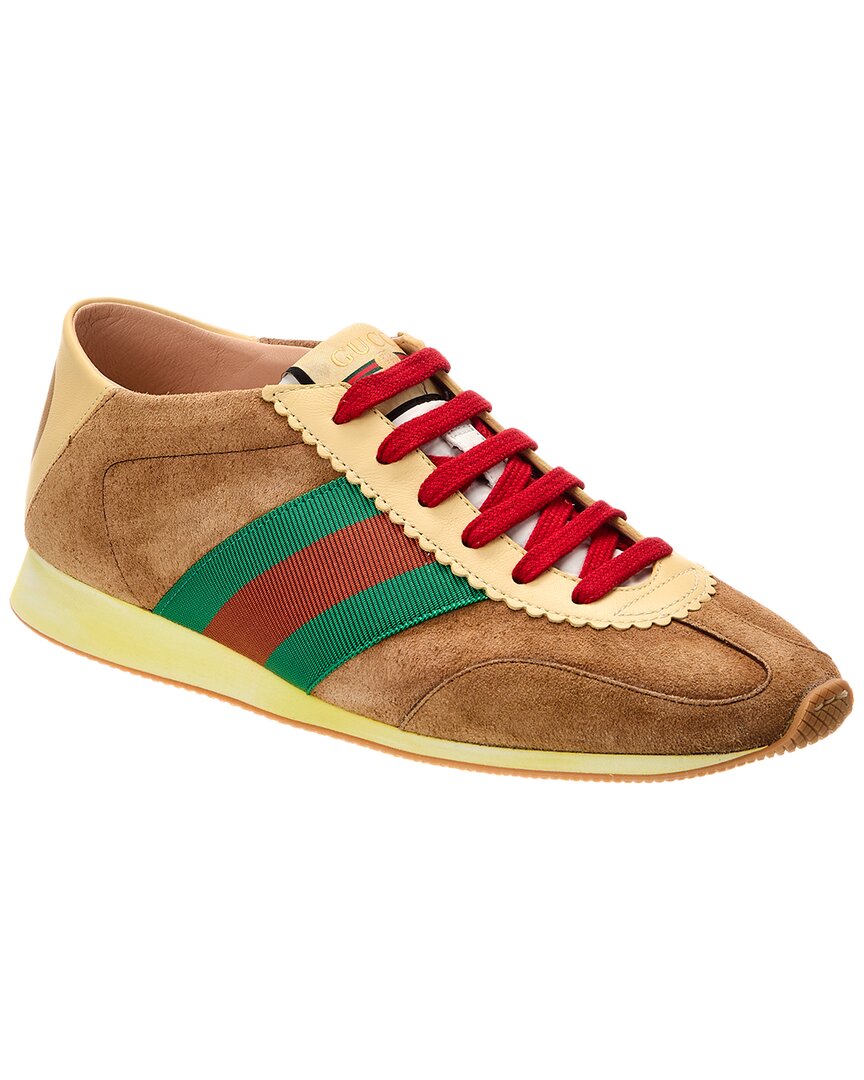 Gucci Suede & Leather Sneaker