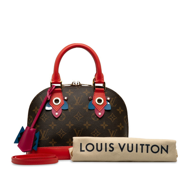 Louis Vuitton Monogram BB Handbag 2WAY M41659 Flamingo Red PVC Leather  Louis Vuitton