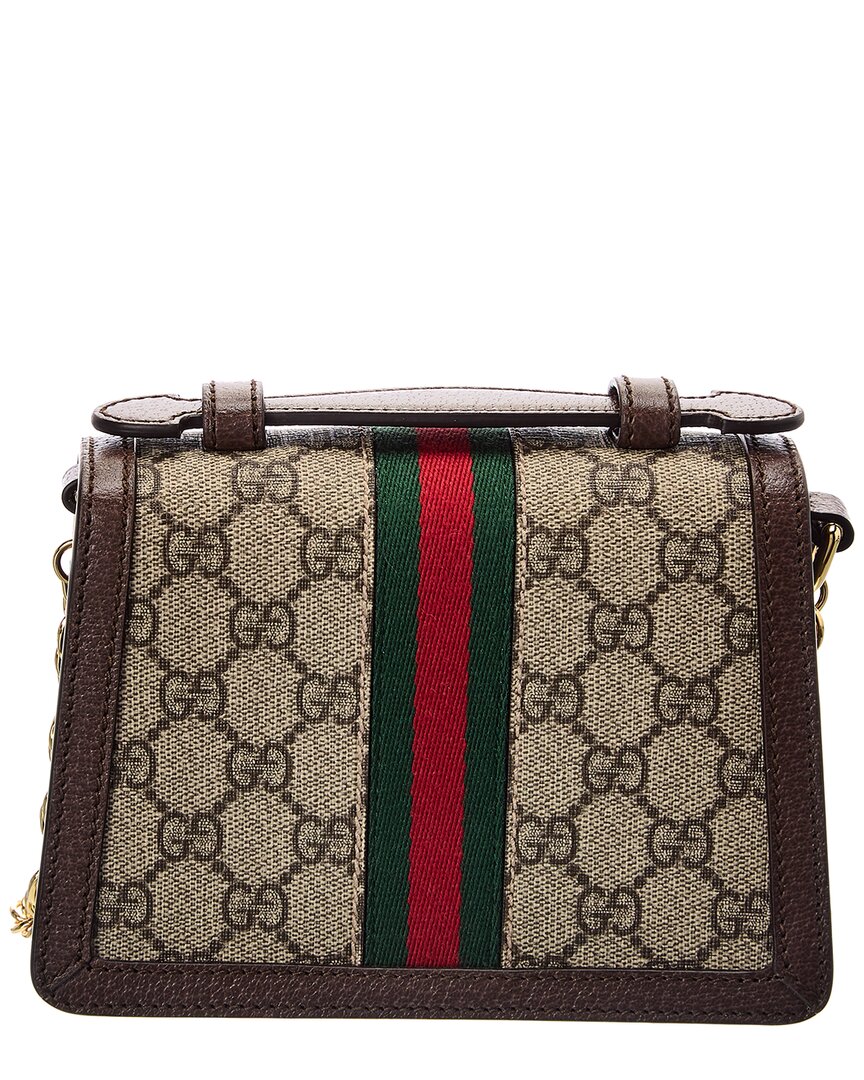 Luxury Gucci Trending 2025 Ophidia Mini GG Supreme Canvas & Leather Shoulder Bag