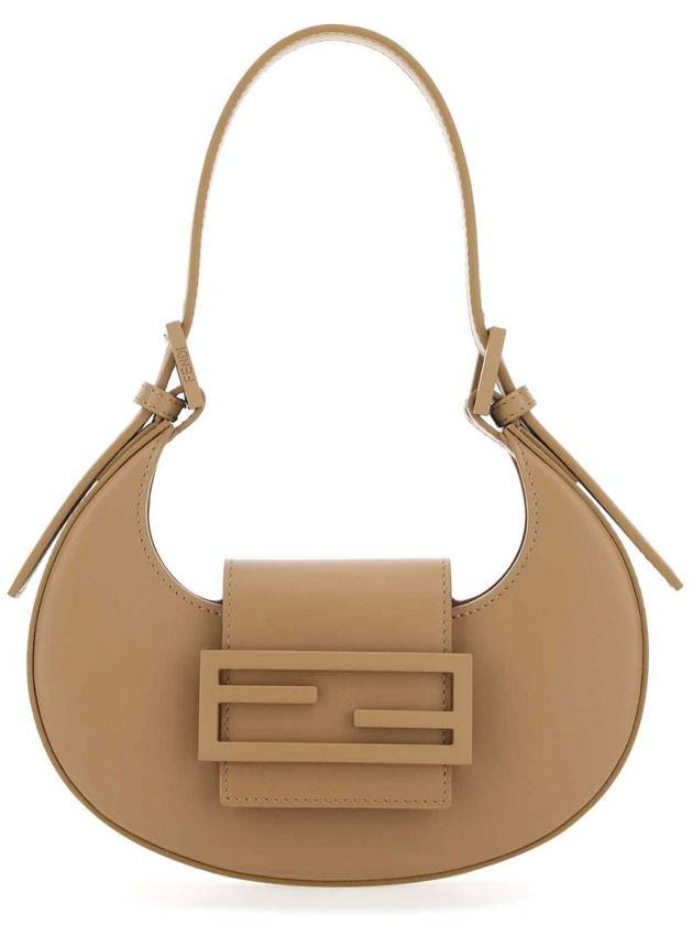Luxury Fendi Cookie Small Leather Shoulder Bag Brown