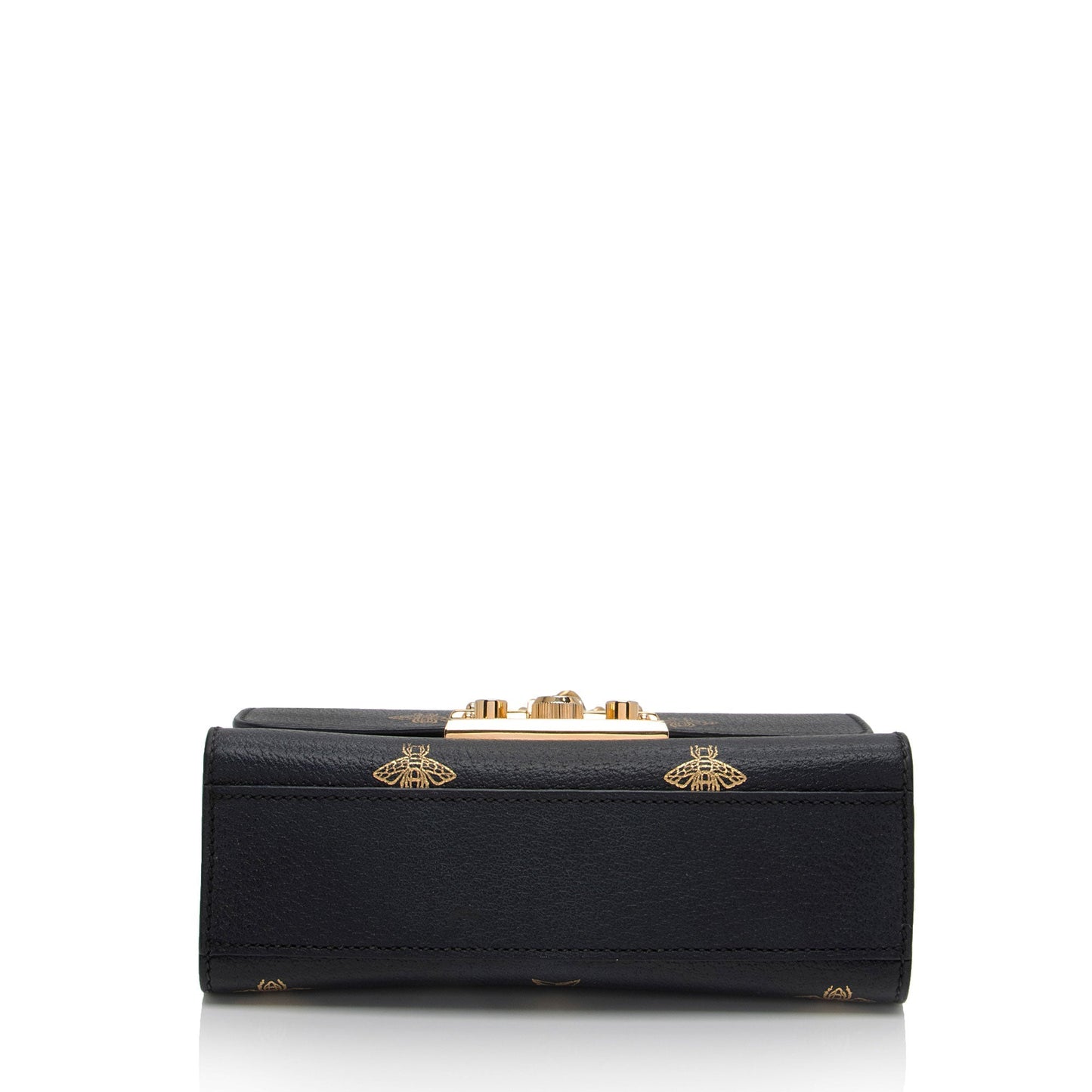 Gucci Calfskin Bee Star Padlock Small Shoulder Bag