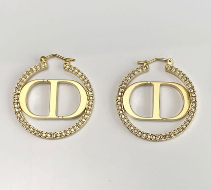 Luxury DiorEARRINGS GOLD DIAMOND 33MM