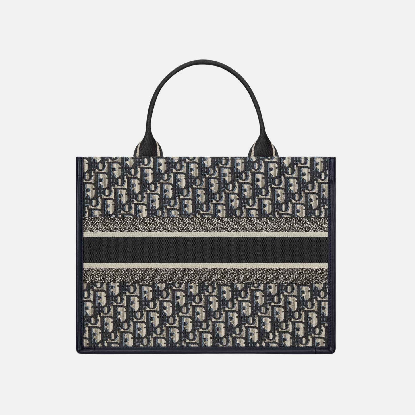 Medium Book Tote Luxury DiorOblique Embroidery And Calfskin