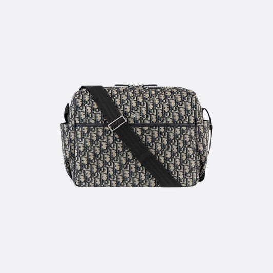 Newborn Changing Bag Beige And Black Luxury Dior Oblique Jacquard