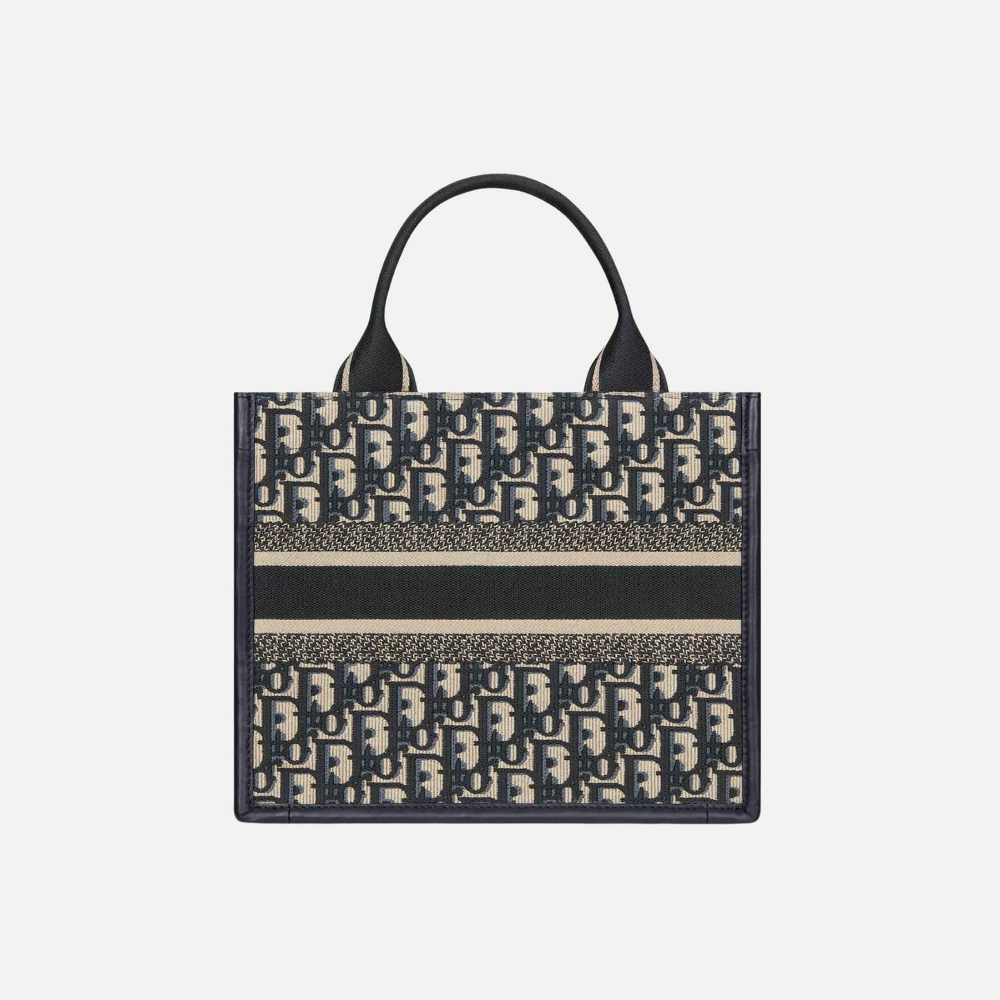 Small Book Tote Luxury DiorOblique Embroidery And Calfskin
