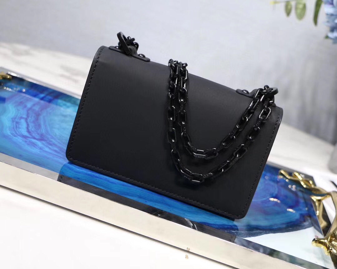 Luxury DiorMini J'ALuxury DiorBag In Black Ultra Matte Calfskin