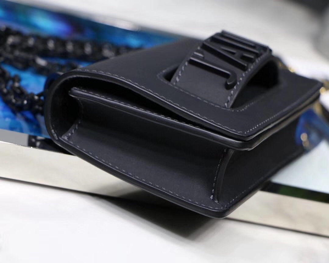 Luxury DiorMini J'ALuxury DiorBag In Black Ultra Matte Calfskin