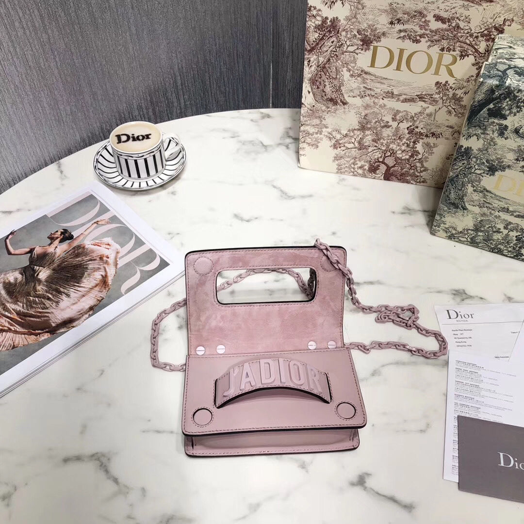 Luxury DiorMini J'ALuxury DiorBag In Pink Ultra Matte Calfskin