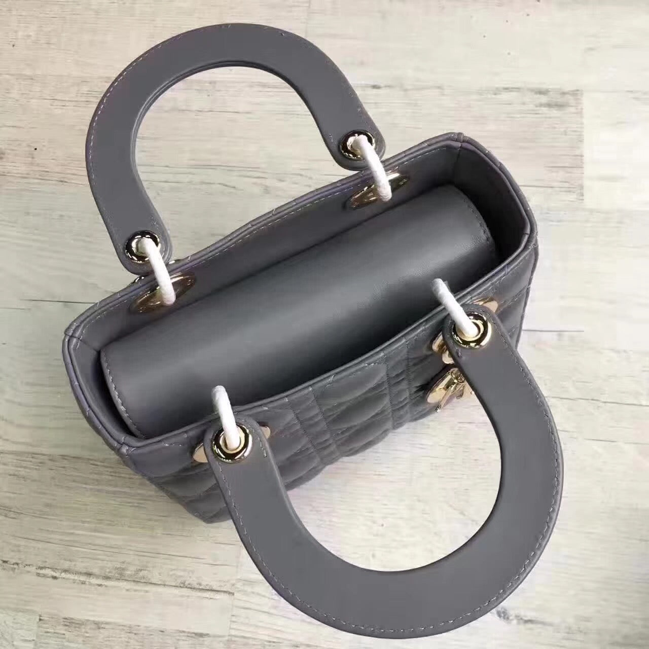 Luxury DiorMy Lady Luxury DiorBag In Grey Lambskin