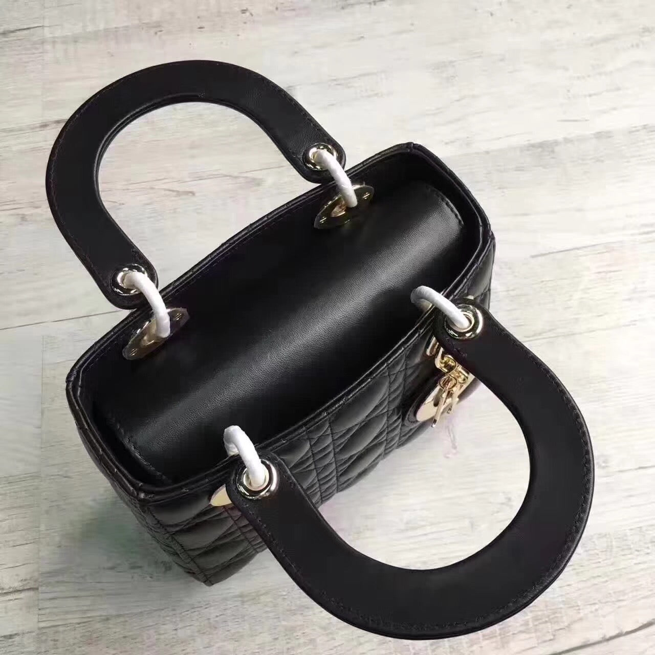Luxury DiorMy Lady Luxury DiorBag In Black Lambskin