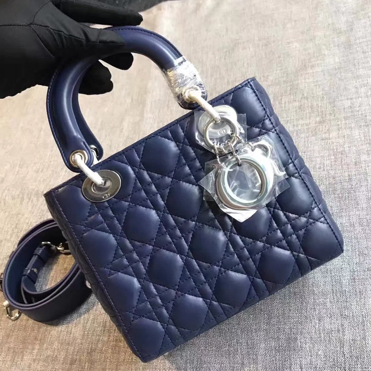 Luxury DiorMy Lady Luxury DiorBag In Sapphire Lambskin