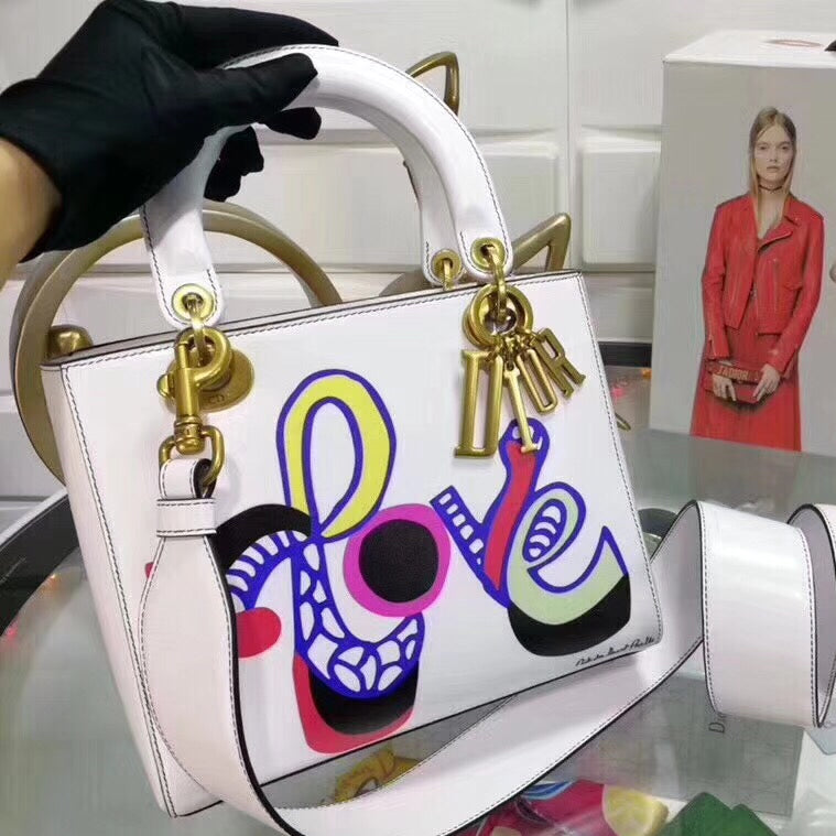 Luxury DiorMedium Lady Luxury DiorBag In Niki De Saint Phalle Print Love