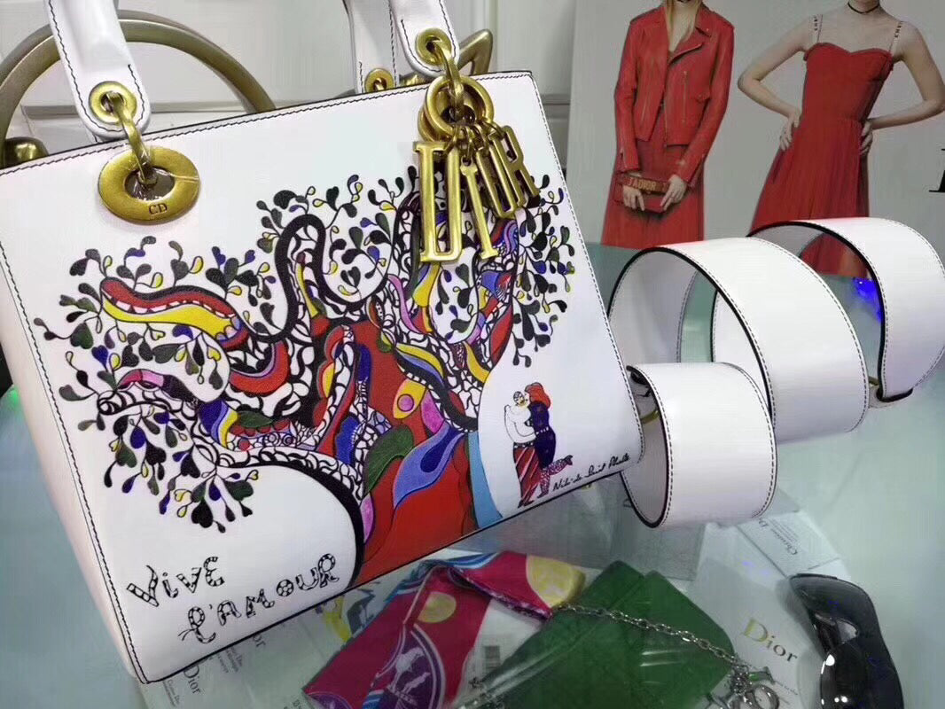 Luxury DiorMedium Lady Luxury DiorBag In Niki De Saint Phalle Print Tree