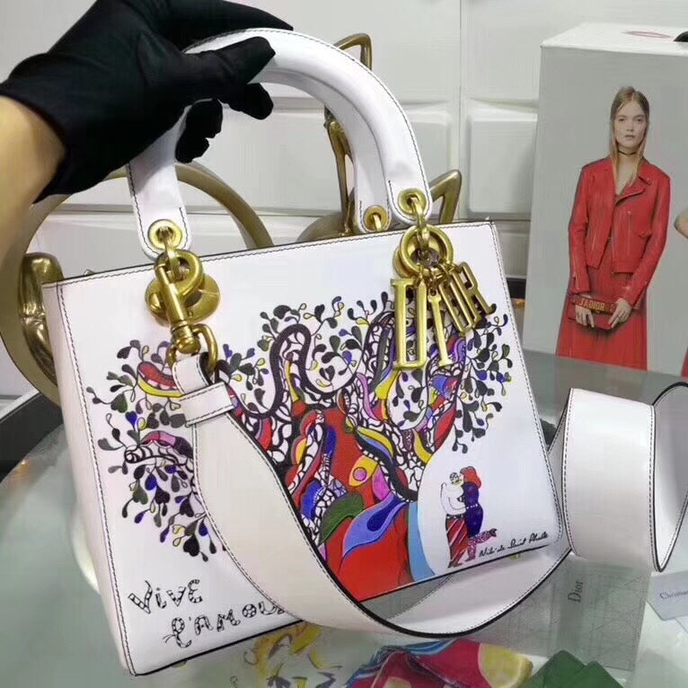 Luxury DiorMedium Lady Luxury DiorBag In Niki De Saint Phalle Print Tree
