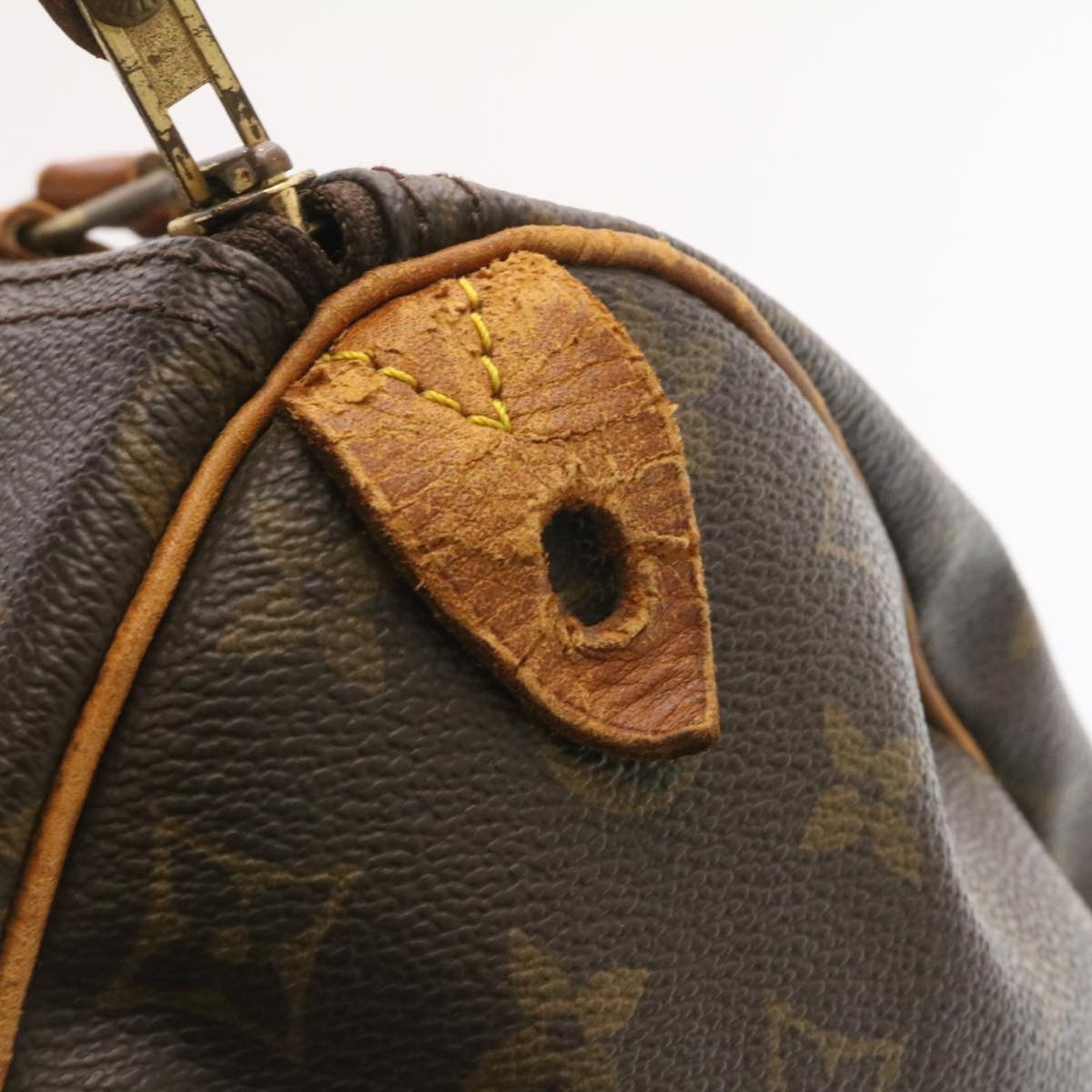 LOUIS VUITTON Monogram Speedy 35 Hand Bag M41524 LV ds047