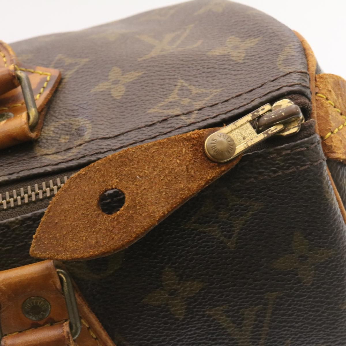 LOUIS VUITTON Monogram Speedy 35 Hand Bag M41524 LV ds047