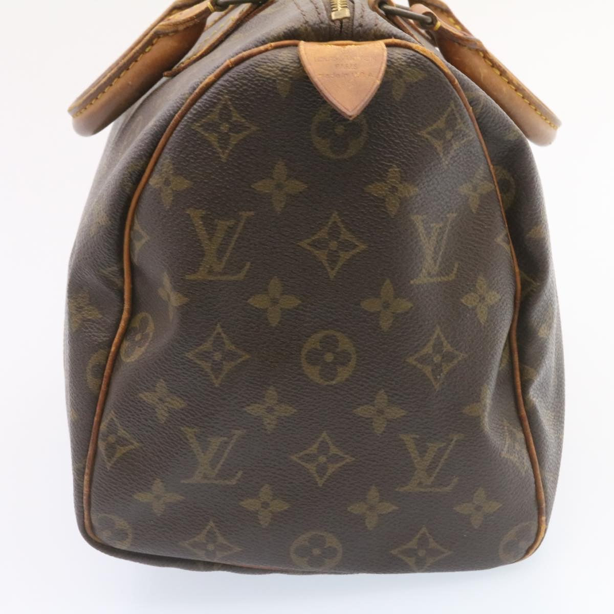 LOUIS VUITTON Monogram Speedy 35 Hand Bag M41524 LV ds047