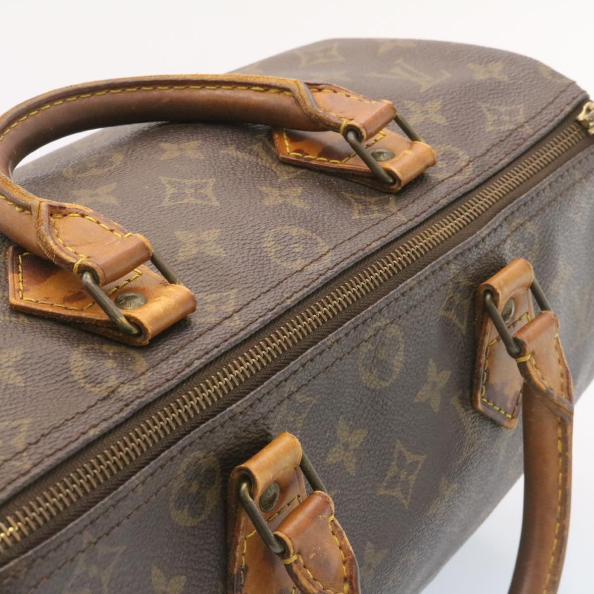 LOUIS VUITTON Monogram Speedy 35 Hand Bag M41524 LV ds047