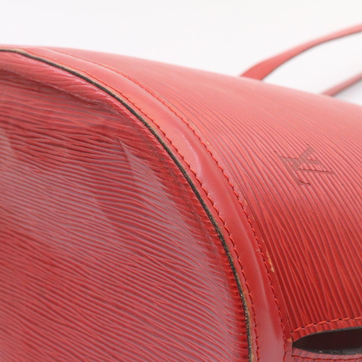 LOUIS VUITTON Epi Sac shopping Tote Bag Red M52267 LV ds176