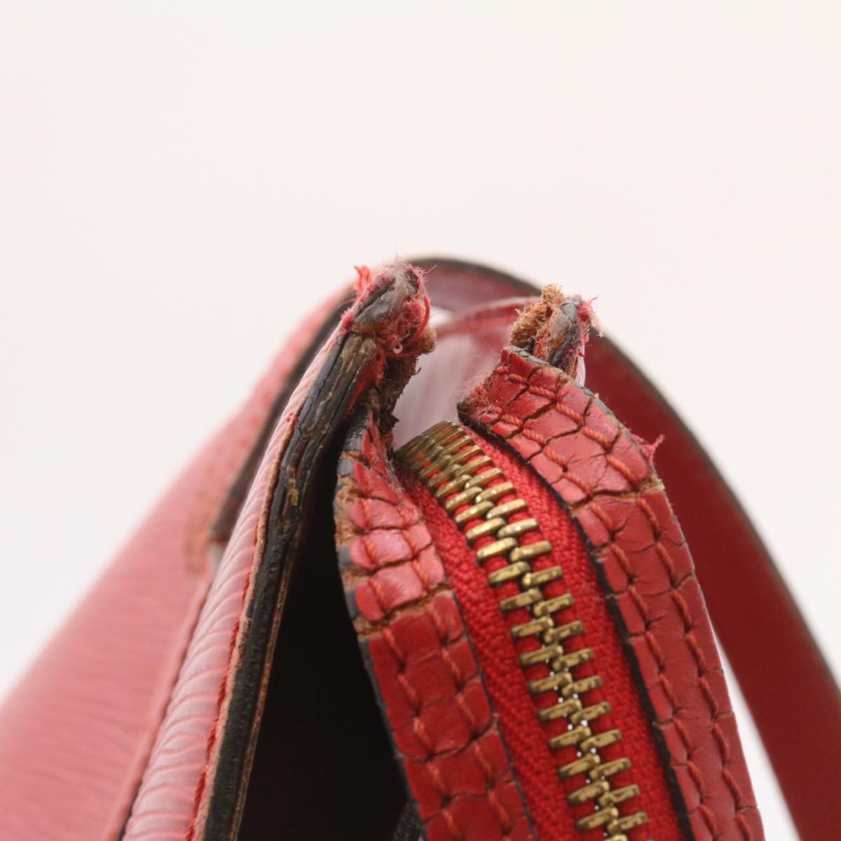LOUIS VUITTON Epi Sac shopping Tote Bag Red M52267 LV ds176