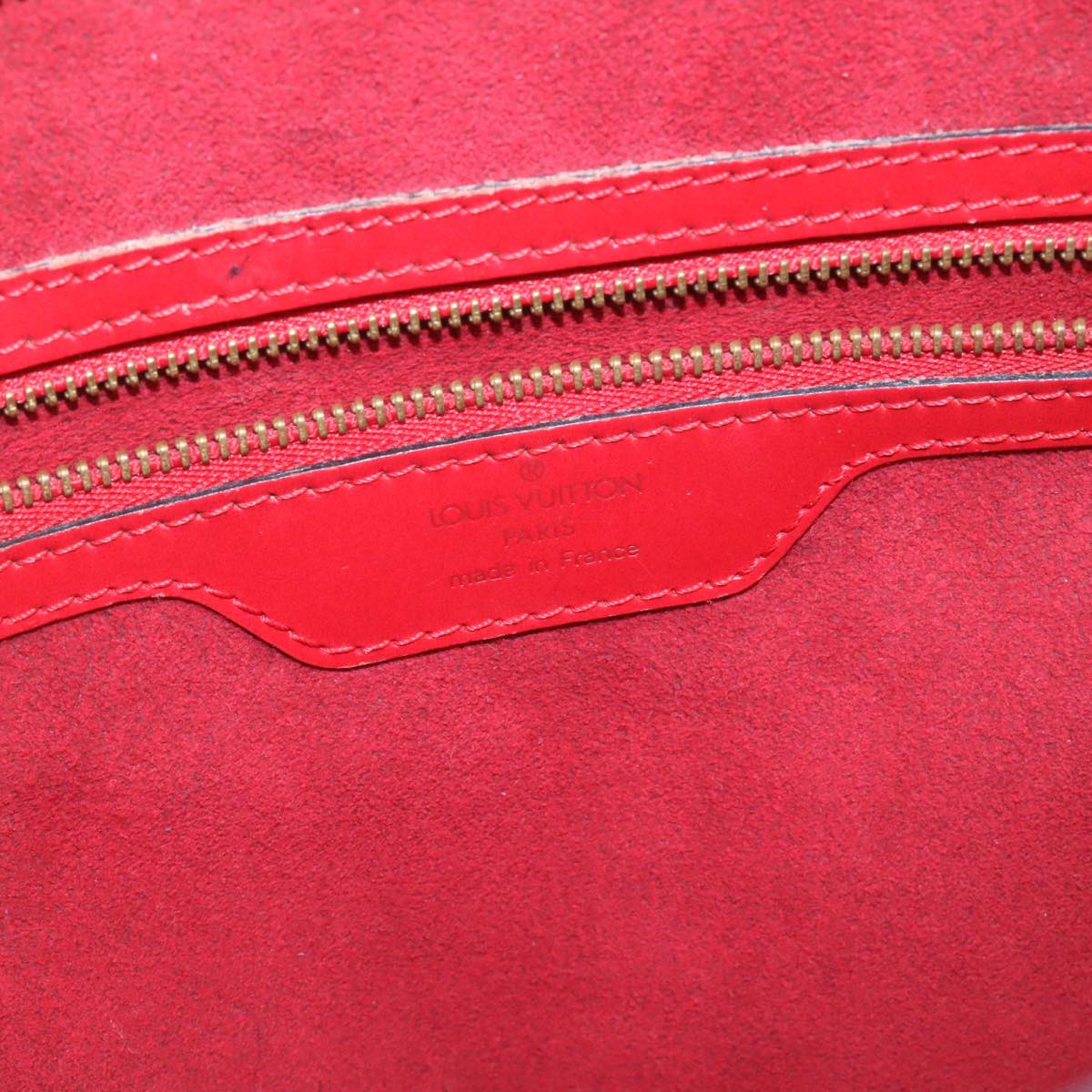 LOUIS VUITTON Epi Sac shopping Tote Bag Red M52267 LV ds176