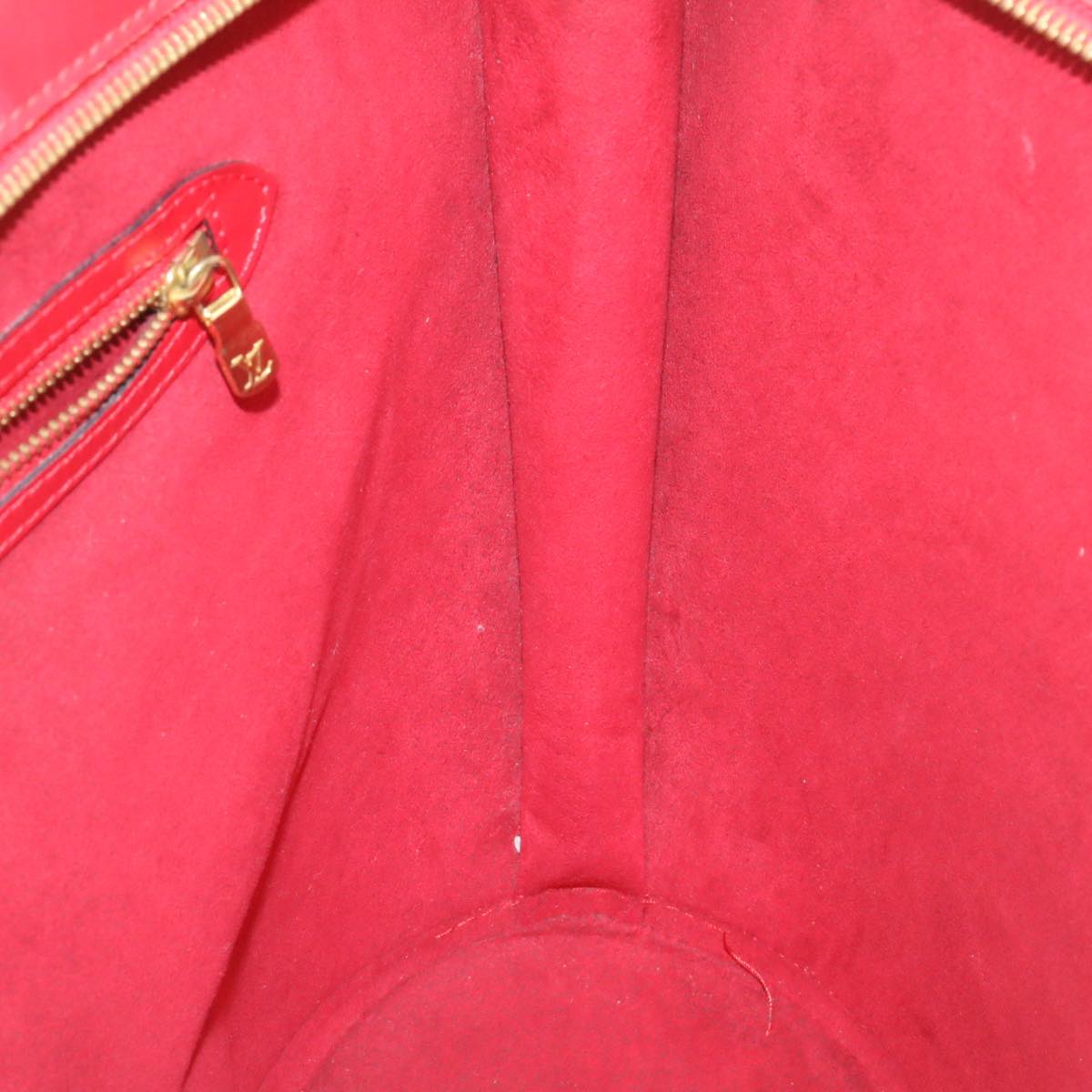 LOUIS VUITTON Epi Sac shopping Tote Bag Red M52267 LV ds176