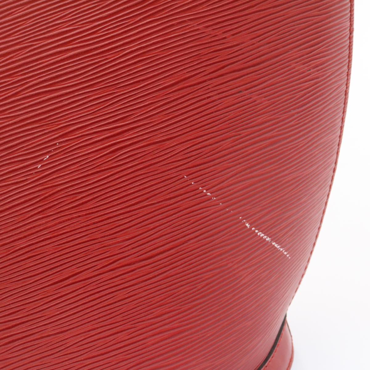 LOUIS VUITTON Epi Sac shopping Tote Bag Red M52267 LV ds176