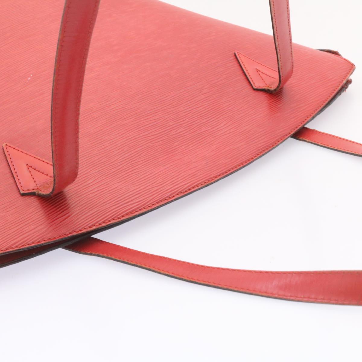 LOUIS VUITTON Epi Sac shopping Tote Bag Red M52267 LV ds176