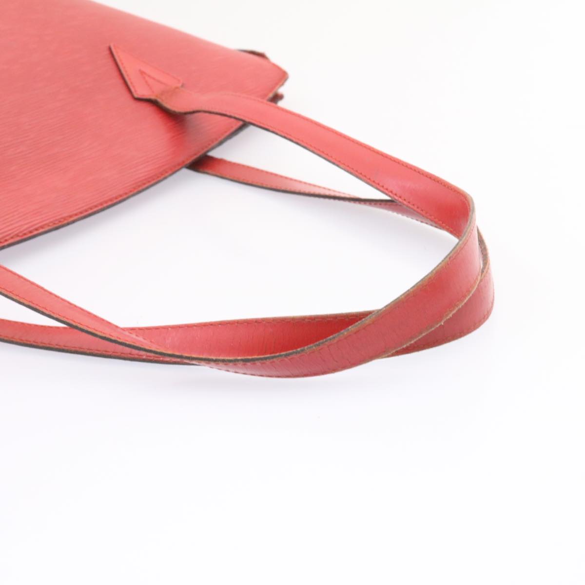 LOUIS VUITTON Epi Sac shopping Tote Bag Red M52267 LV ds176