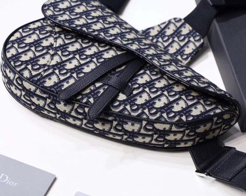 Luxury DiorMen's Saddle Belt Bag In Oblique Canvas