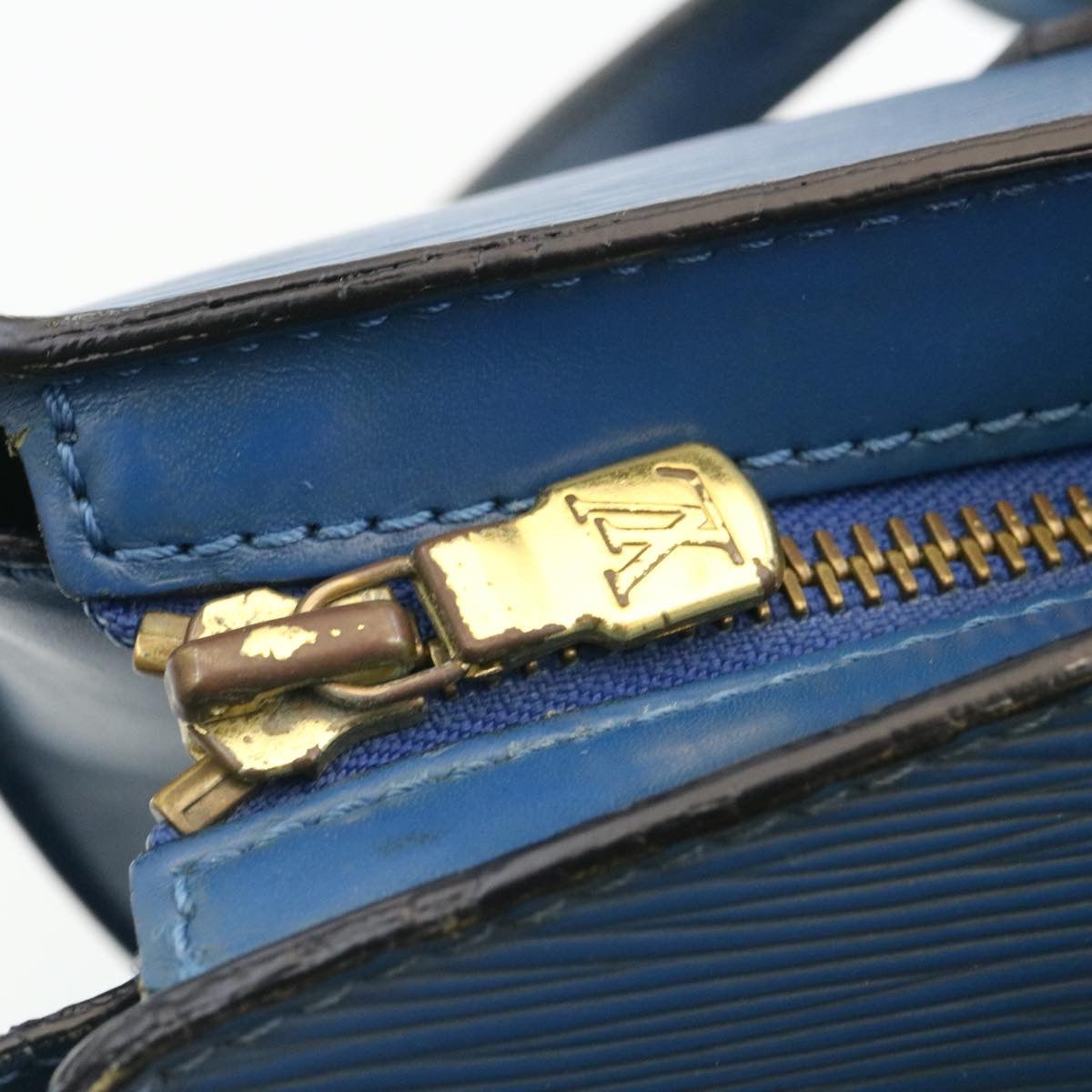 LOUIS VUITTON Epi Saint Jacques Shopping Shoulder Bag Blue M52275 ds220