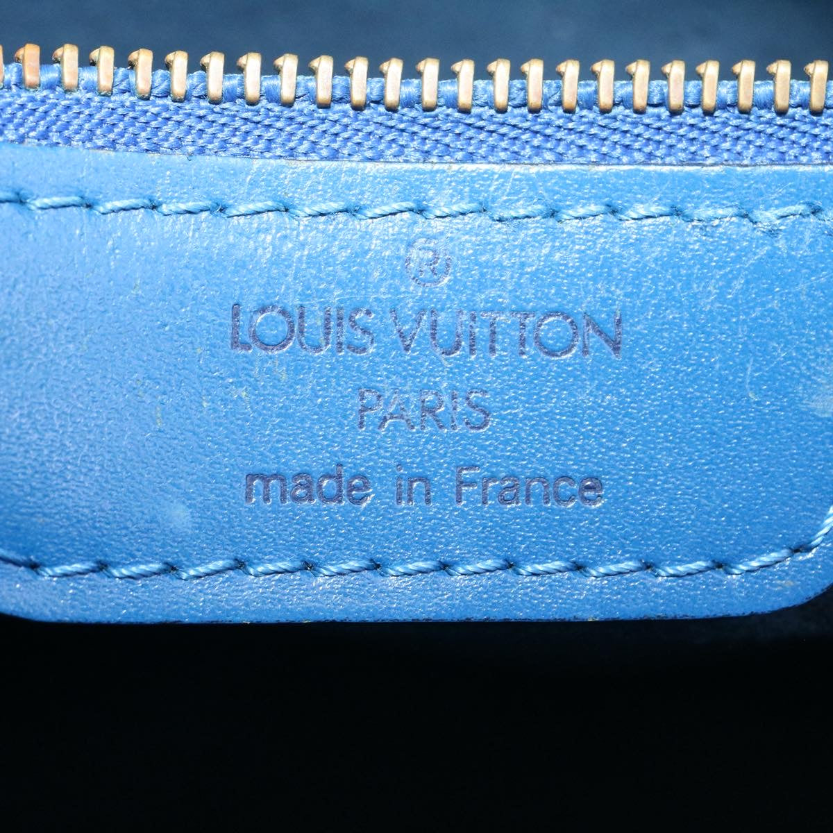 LOUIS VUITTON Epi Saint Jacques Shopping Shoulder Bag Blue M52275 ds220