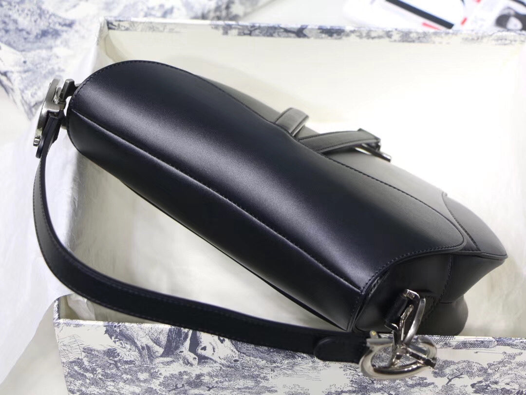 Luxury DiorSaddle Bag In Black Soft Calfskin