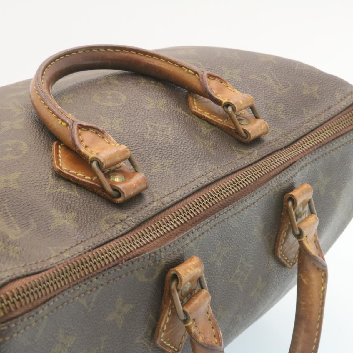 LOUIS VUITTON Monogram Speedy 35 Hand Bag M41524 LV ds280