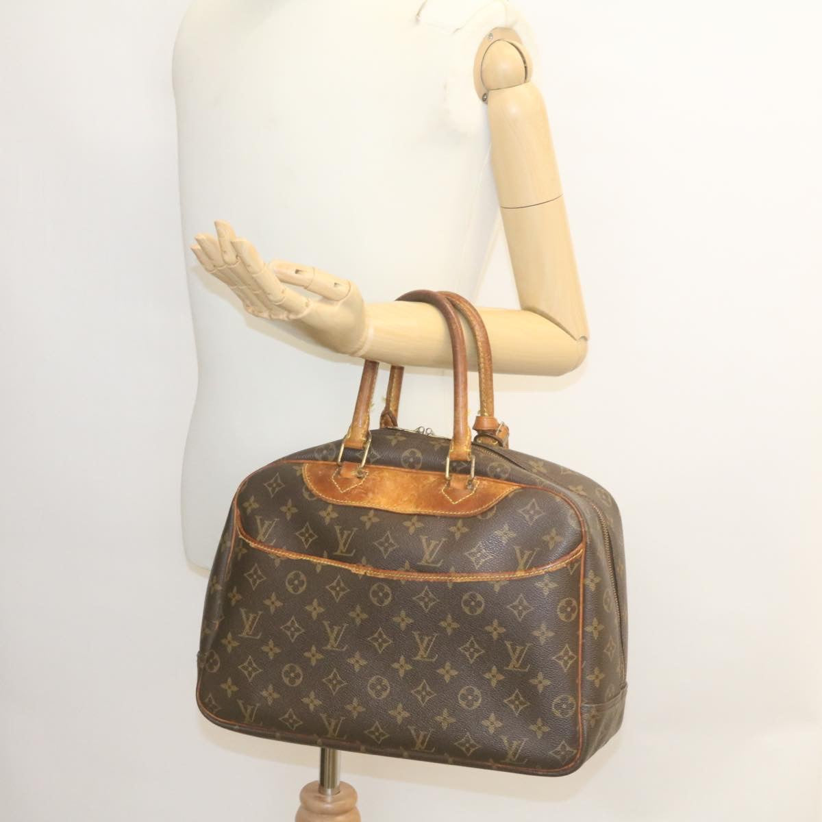 LOUIS VUITTON Monogram Deauville Hand Bag M47270 LV ds379