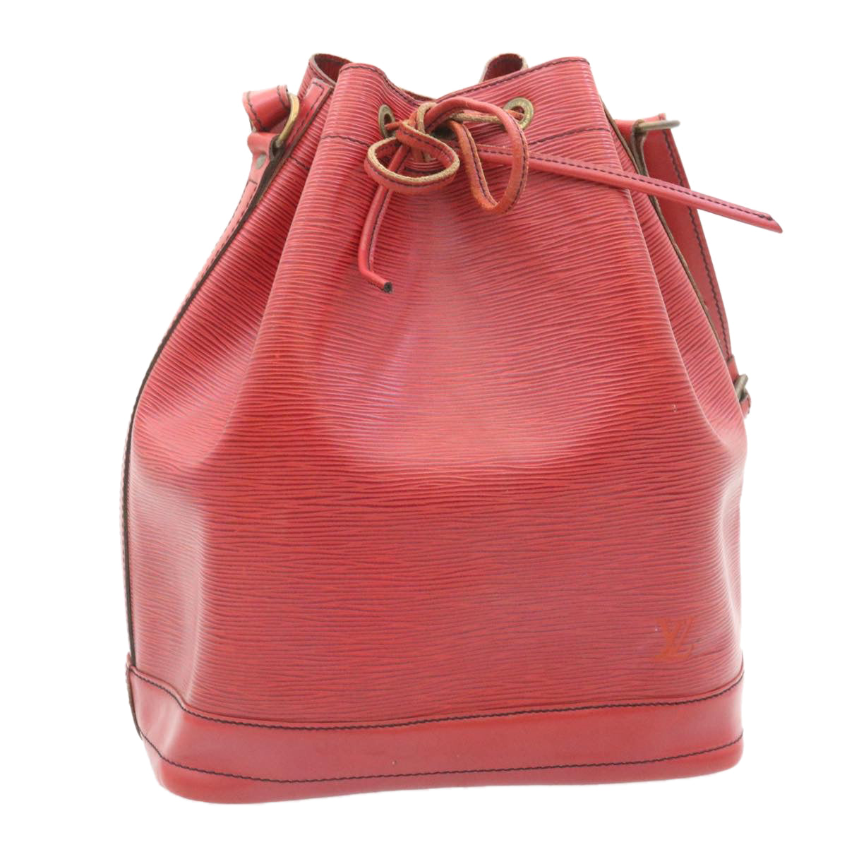 LOUIS VUITTON Epi Noe Shoulder Bag Red M44007 LV ds396