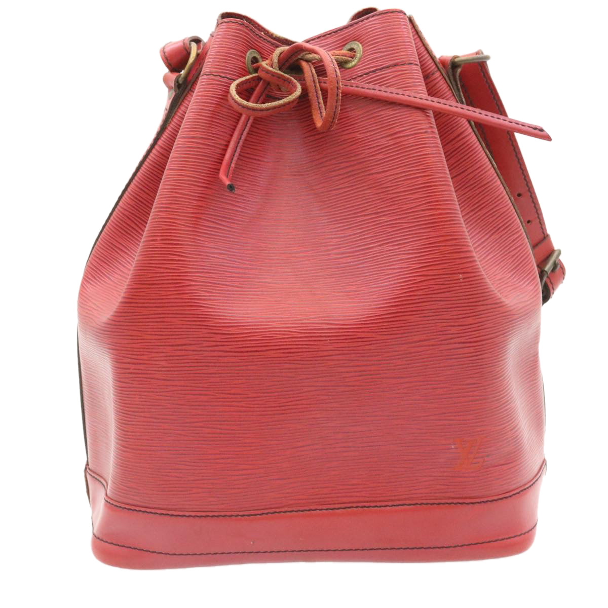LOUIS VUITTON Epi Noe Shoulder Bag Red M44007 LV ds396