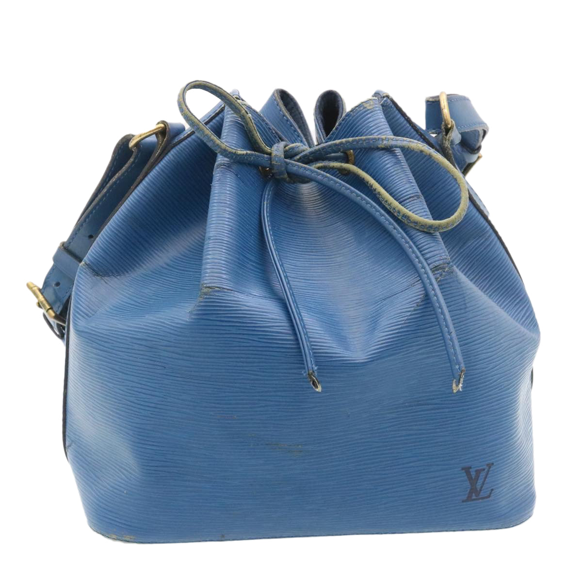 LOUIS VUITTON Epi Petit Noe Shoulder Bag Blue M44105 LV ds423