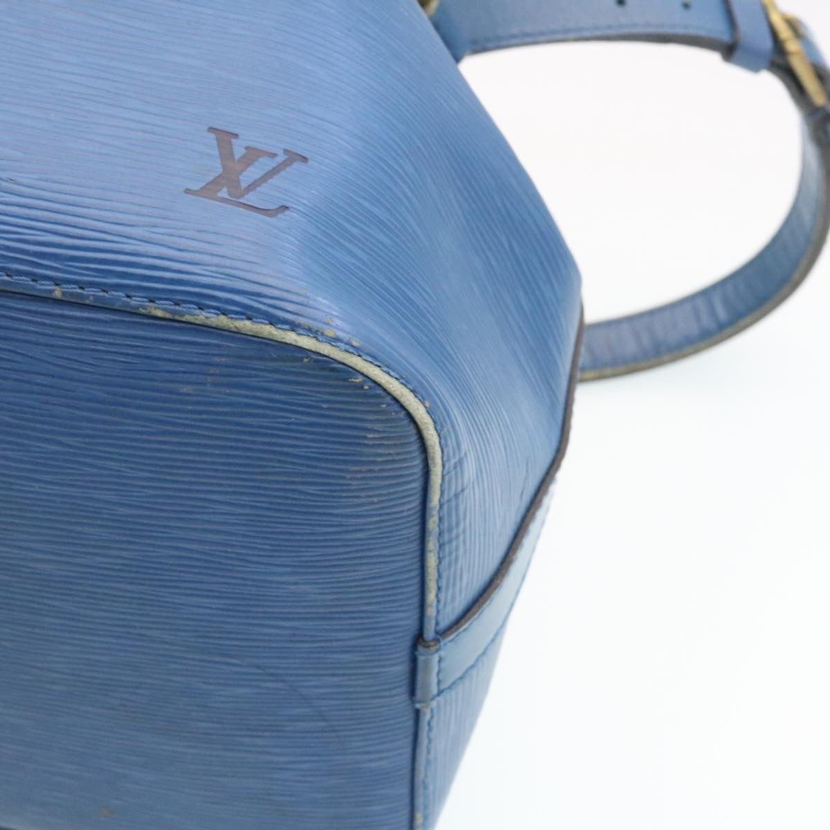 LOUIS VUITTON Epi Petit Noe Shoulder Bag Blue M44105 LV ds423